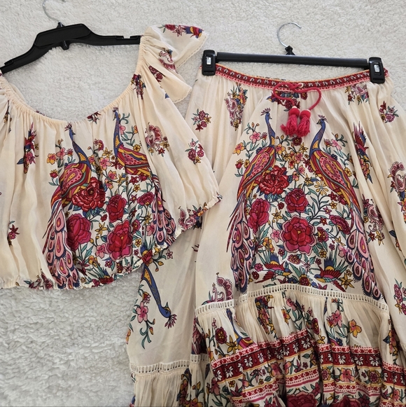 Spell NWT Hotel Paradiso Skirt Set SZ L ❤️🦄 - Picture 8 of 16